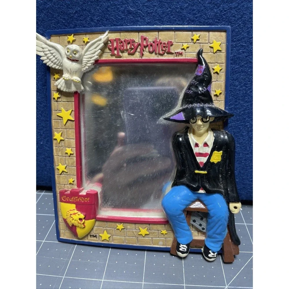 Harry Potter Magnetic Locker Mirror‎ Illustrated Style 2001 Hedwig Picture Frame